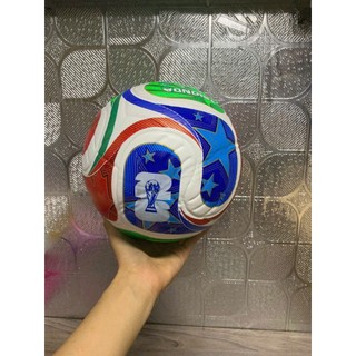 Quả bóng đá đúc WC 2026 Size 4, 5 banh bóng đá đúc C1 mẫu mới nhất tặng lưới, Bóng đá động lực 3.05 Động Lực Cơ bắp