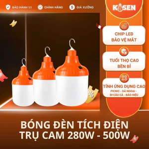 Đèn Tích Điện Trụ Sạc Cam Móc Treo, Nhựa ABS Bền Bỉ, Chiếu Sáng Liên Tục 8h