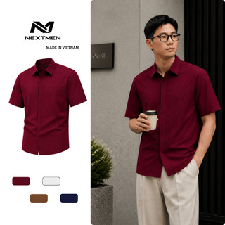 Áo Sơ Mi Tay Ngắn Giấu Cúc Nam Form Gọn Gàng Trẻ Trung Dễ Kết Hợp Trang Phục SM89