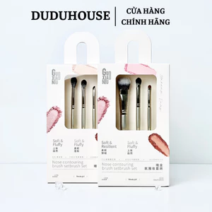 Bộ Cọ Cho Mắt & Má Guoxiaoniu Rose Gold Brush Set Lông Siêu Mềm, Dễ Tạo Hiệu Ứng