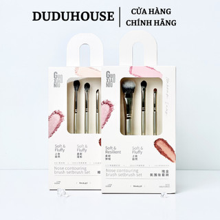 Bộ Cọ Cho Mắt & Má Guoxiaoniu Rose Gold Brush Set Lông Siêu Mềm, Dễ Tạo Hiệu Ứng