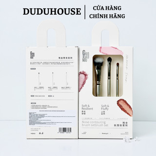 Bộ Cọ Cho Mắt & Má Guoxiaoniu Rose Gold Brush Set Lông Siêu Mềm, Dễ Tạo Hiệu Ứng