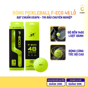 Bóng pickleball Facolos F-ECO 48 lỗ - tạo tốc độ bóng nhanh, cảm giác đánh mạnh mẽ, dứt khoát