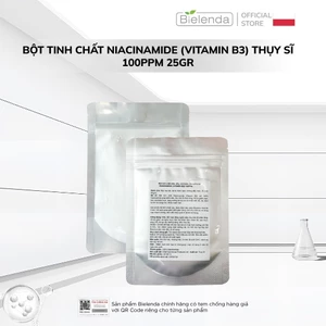 Bột tinh chất kiềm dầu, mờ thâm, làm sáng da Niacinamide 25gr