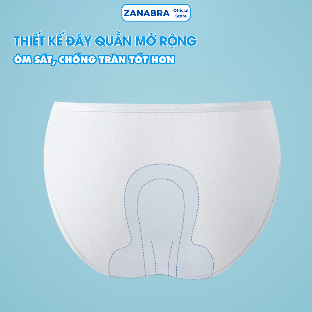 Combo 5 quần lót giấy dùng 1 lần tiện lợi ZANABRA chất liệu vải giấy mềm mại, thoáng mát và an toàn cho da L474