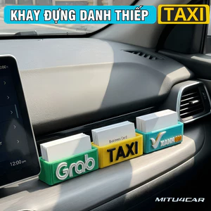 Hộp Đựng Danh Thiếp Ô Tô Cho Taxi, Grab, Xanh SM Kèm Dán – Giá Đỡ Card Visit Trên Xe, Hộp Lưu Trữ Danh Thiếp - MITU 4Car