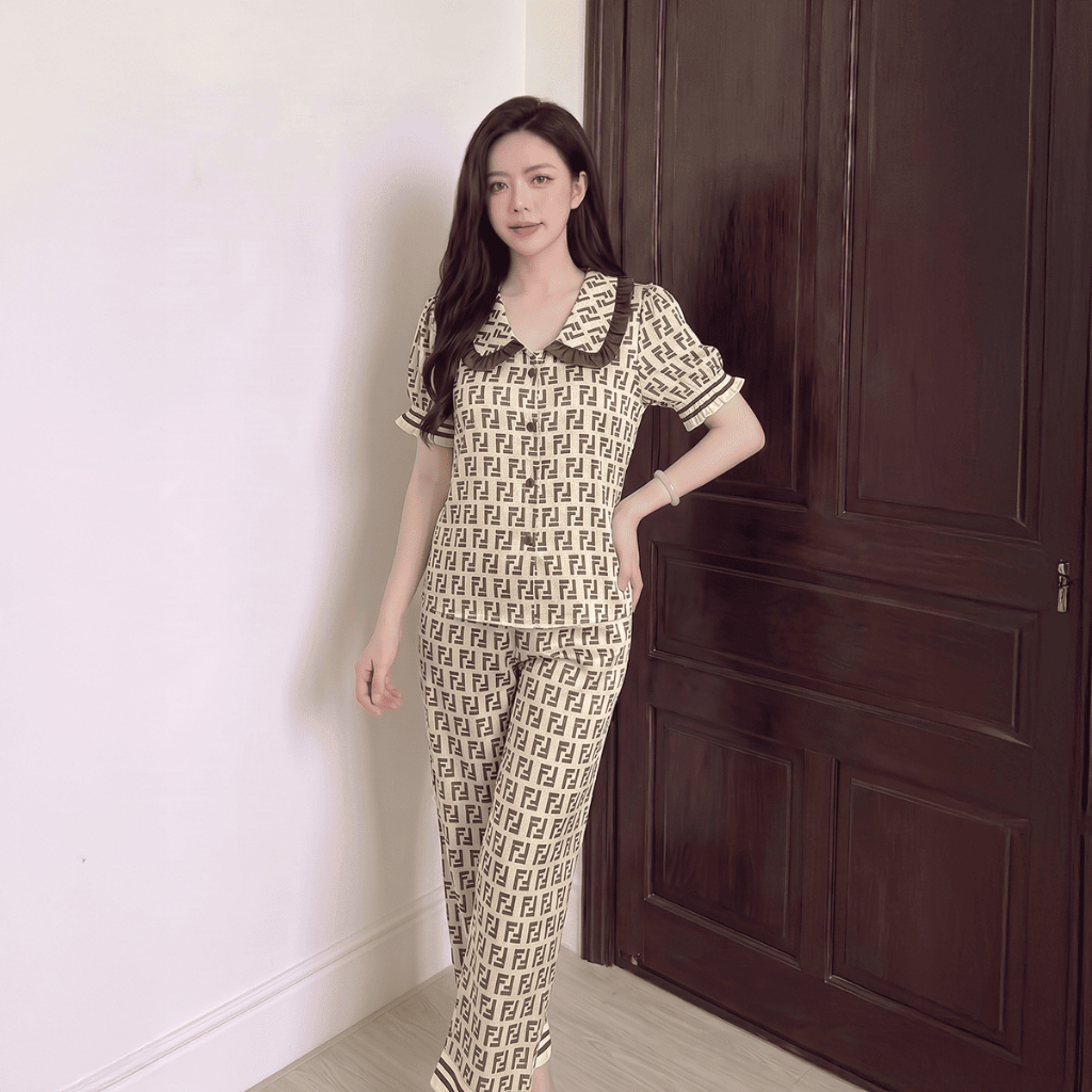 LATIN H14 LỤA LATIN ÁO TAY PHỒNG QUẦN DÀI HỌA TIẾT DỄ THƯƠNG, CUTE, MÁT MẺ