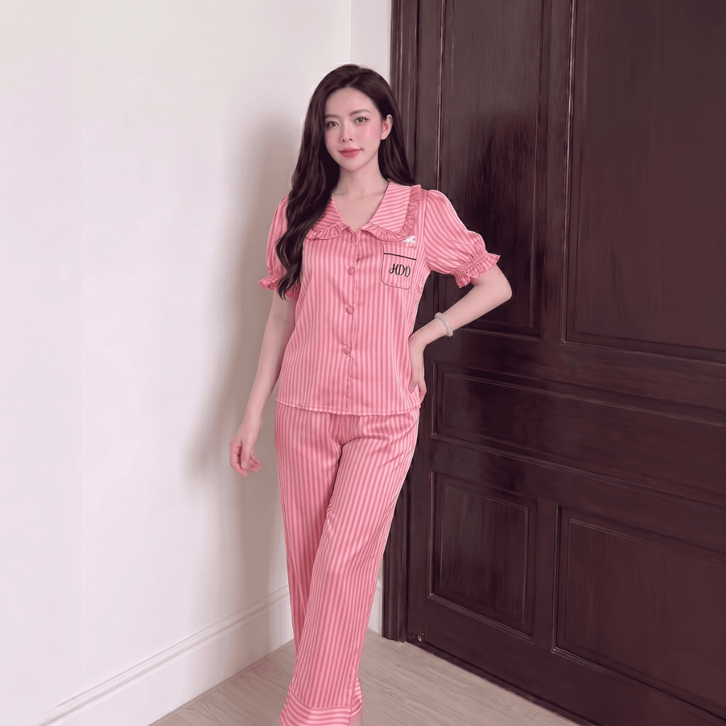 LATIN H14 LỤA LATIN ÁO TAY PHỒNG QUẦN DÀI HỌA TIẾT DỄ THƯƠNG, CUTE, MÁT MẺ