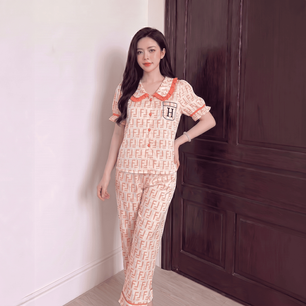 LATIN H14 LỤA LATIN ÁO TAY PHỒNG QUẦN DÀI HỌA TIẾT DỄ THƯƠNG, CUTE, MÁT MẺ