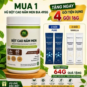 Bột Cao Nấm Men Bia Vị Chocolate – Protein tăng năng lượng, Vitamin Nhóm B (B1, B2, B3, B5, B6, B9)