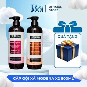 Cặp Dầu Gội Xả MODENA 800ml x2, Hương Thơm Dễ Chịu, Giúp Tóc Mềm Mượt, Dễ Chải, Combo Chăm Sóc Tóc