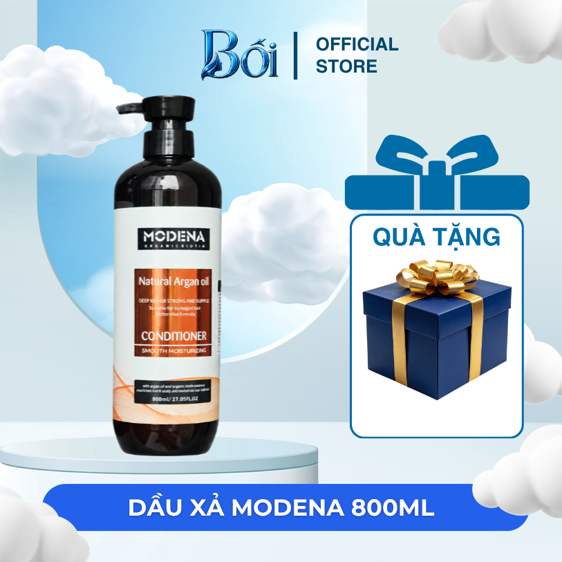 Cặp Dầu Gội Xả MODENA 800ml x2, Hương Thơm Dễ Chịu, Giúp Tóc Mềm Mượt, Dễ Chải, Combo Chăm Sóc Tóc