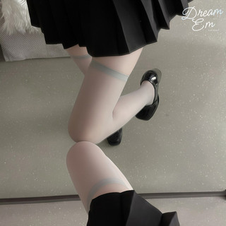 [Dream Em] Tất Lưới Trơn Màu Viền Đùi Basic Cosplay Chất Siêu Dai