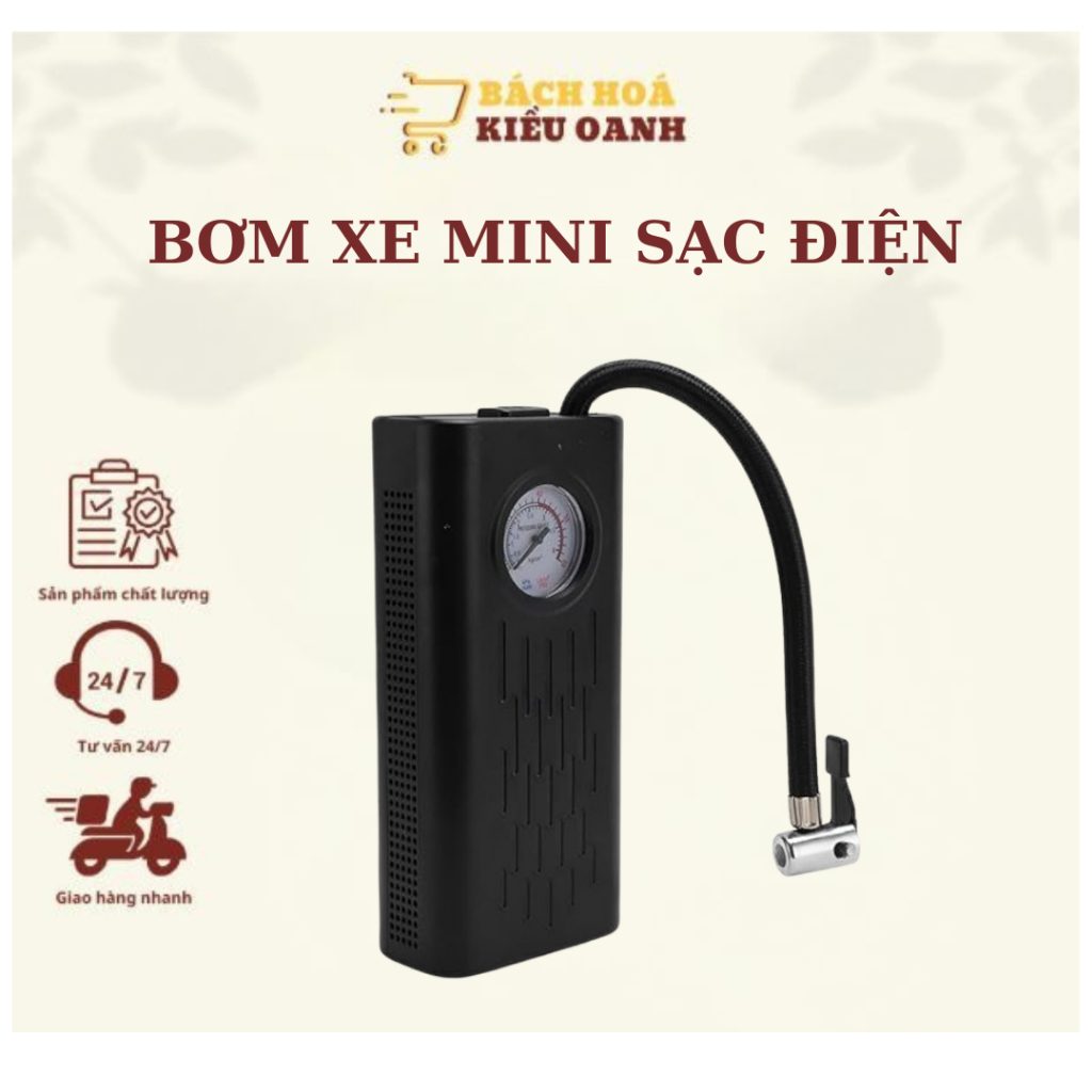 MÁY BƠM HƠI MINI CẦM TAY SẠC TYPE C USB DỄ DÀNG BƠM HƠI TIỆN LỢI (tặng kèm đầu bơm bóng , đầu bơm hơi bóng bay ,phao)
