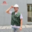 ÁO GILE BẢO HỘ TÚI HỘP VẢI SUÝT XANH RÊU – ĐA NĂNG CHO PHƯỢT, CÂU CÁ, LEO NÚI, CÔNG NHÂN KỸ SƯ XÂY DỰNG