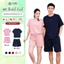 Bộ quần áo đùi nam nữ GUNO cổ tròn vải modal cool dáng thể thao 26BG07/BB10