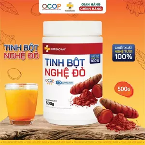 Hộp 500gram Tinh Bột Nghệ Đỏ Được Chiết Xuất Từ 100% Củ Nghệ Tươi Giữ Trọn Dưỡng Chất Tự Nhiên
