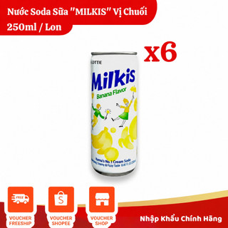 Nước Soda Sữa Milkis Vị Chuối | Mì Việt Casumo - Thương Hiệu Hàn Quốc (250ml/lon)