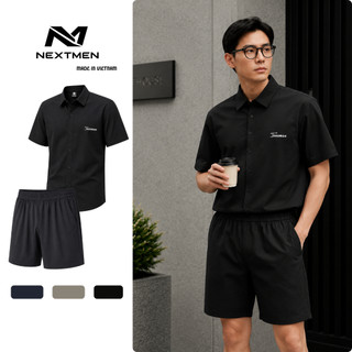 Bộ Sơ Mi Nam Cộc Tay Vải Kaki Mềm Mát Form Chuẩn Trẻ Trung Dễ Phối Đồ BHN94