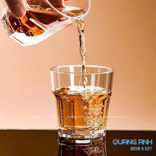 Bộ 6 ly thuỷ tinh CHỊU NHIỆT - CHỊU lỰC cao cấp cho nhà hàng quán cà phê, nước chờ, đa năng, KTV, CHIVAS