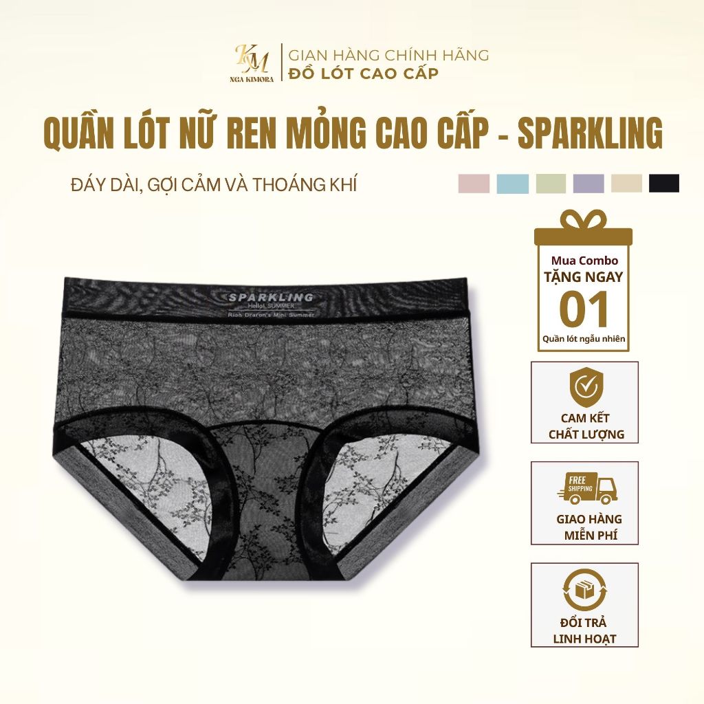 Quần lót nữ ren cao cấp – tàng hình, kháng khuẩn, quyến rũ