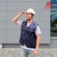 ÁO GILE BẢO HỘ TÚI HỘP VẢI DÙ VÂN CARO CAO CẤP | ÁO GILE ĐA NĂNG PHƯỢT, LEO NÚI, CÂU CÁ, KỸ SƯ XÂY DỰNG