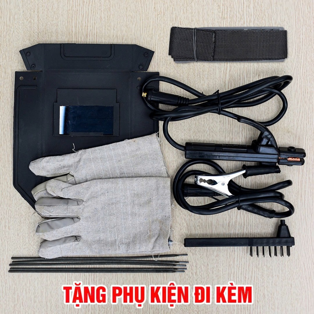 TẶNG BỘ PHỤ KIỆN 499K Máy hàn điện tử Workfix WF-MMA220IGBT Công nghệ IGBT  8.2 KVA  Dây 3M