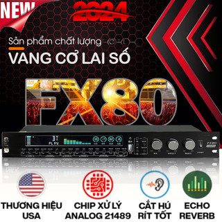 Vang Cơ Lai Số Nex Fx80 Plus LUXURY, Chống Hú, Hỗ Trợ Tiếng Micro Sạch, Bluetooth Optical Aux Usb,Reverb Cực Mượt.
