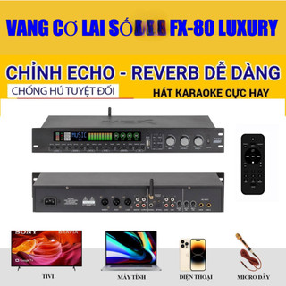 Vang Cơ Lai Số Nex Fx80 Plus LUXURY, Chống Hú, Hỗ Trợ Tiếng Micro Sạch, Bluetooth Optical Aux Usb,Reverb Cực Mượt.