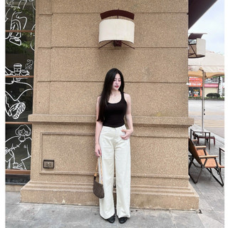 DELIZ PREMIUM - Quần jean nữ ống rộng nhiều màu chất liệu denim tôn dáng J416 (đã cắt sẵn khuy)