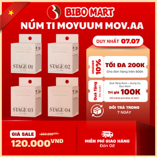 Núm Ti Moyuum Mov.aa - Silicone Mềm Mại, Cho Bé Chống Sặc Chống Đầy Hơi