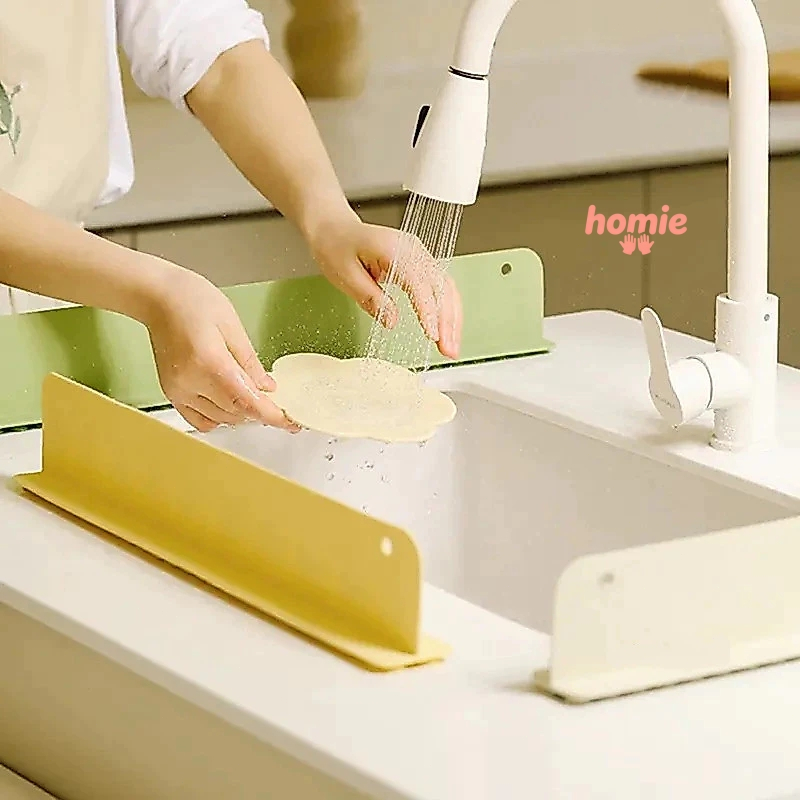 ✨Homie✨Tấm chắn nước silicon dùng cho bồn rửa bát bàn bếp ngăn bắn nước dầu mỡ vệ sinh sạch sẽ