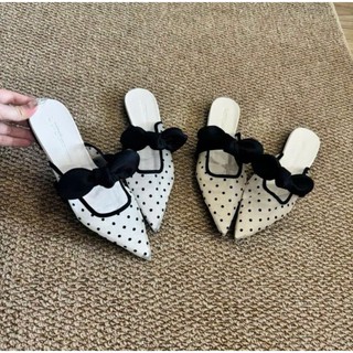 Giày Sục Nữ Đế Bệt Xinh Xắn Chất Lưới Thoáng Mát Mùa Hè H026