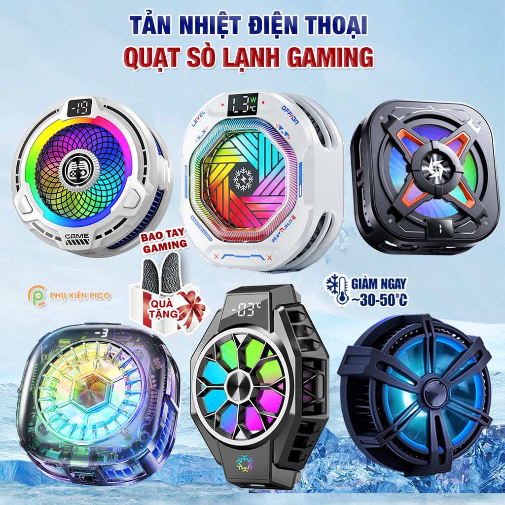 Quạt tản nhiệt điện thoại sò lạnh FS18 Pro / TH12 Pro / X122 Pro / K5 / S9 / J42 / X65 / X12 Plus - ảnh 1