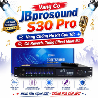 Vang Cơ JBprosound S30 Pro Bản Cao Cấp Nhất 2024, Vang Chống Hú Rít Cực Tốt, Có Reverb,Tiếng Effect Mượt Mà