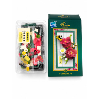 Đồ Chơi Lắp Ghép Tranh Hoa Hồng & Ong 3D Trang Trí Bàn Làm Việc 15x10cm