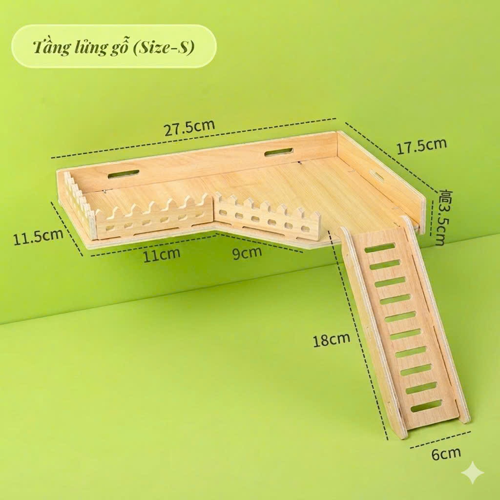 Gác Lửng Hamster Bằng Gỗ Giá Rẻ