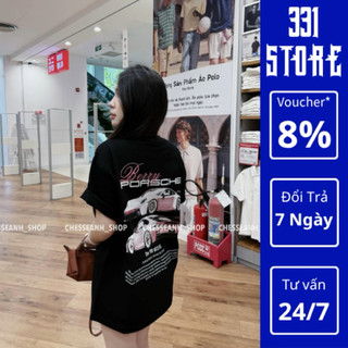 Áo Phông Porsche Chất Liệu Cotton In Thẩm Thấu Hàng Quảng châu Quét Chip BP02