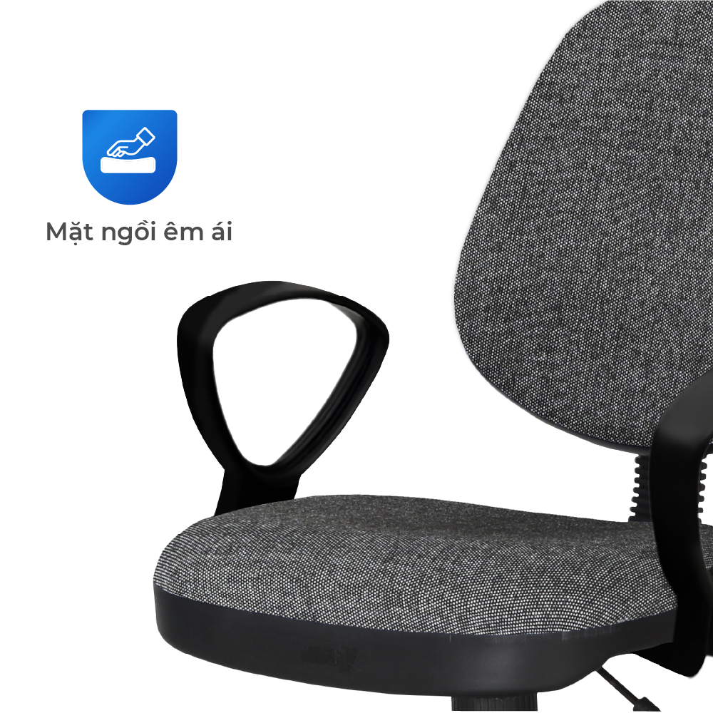 Ghế văn phòng Dona QUI PHÚC, có gác tay, hiện đại, ghế xoay 360 độ, linh hoạt, chắc chắn, tiện lợi