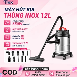 Tixx máy hút bụi 650W 12L máy hút bụi công nghiệp Máy hút và thổi bụi khô ướt