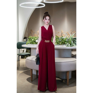 Jumpusuit lụa liền thân  sang chảnh dành cho nữ sang trọng