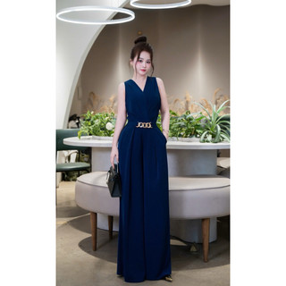 Jumpusuit lụa liền thân  sang chảnh dành cho nữ sang trọng