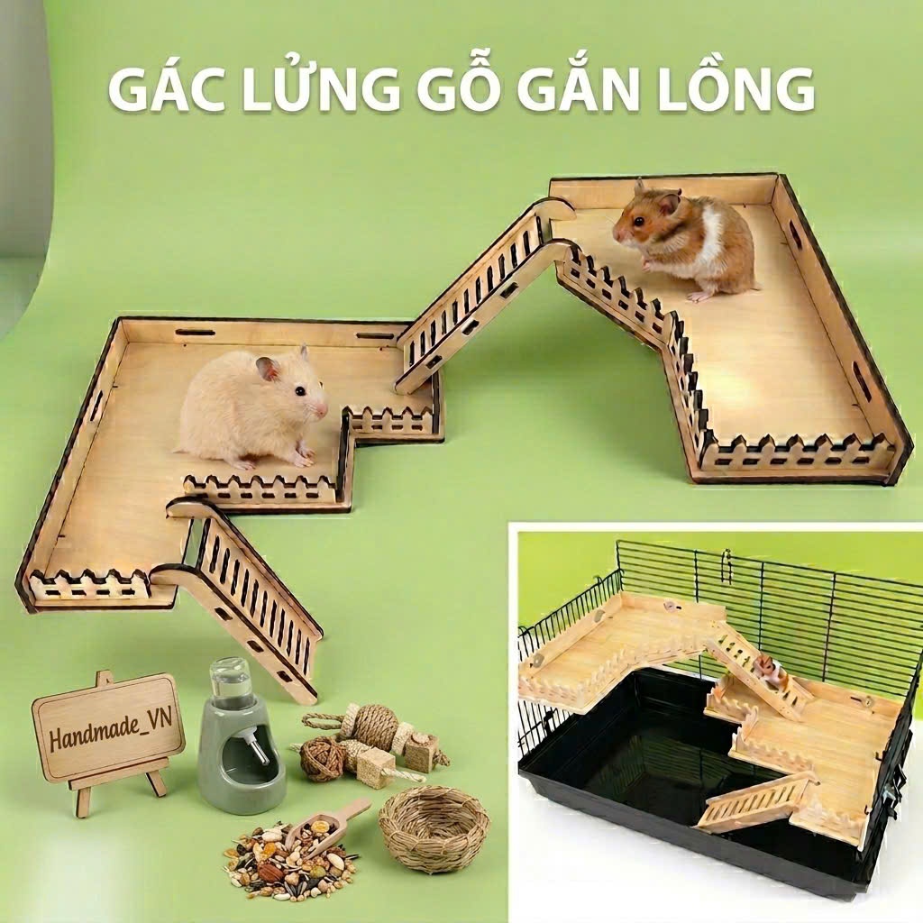 Gác Lửng Hamster Bằng Gỗ Giá Rẻ