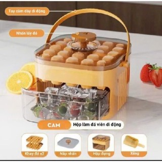 khay đựng làm đá có 2 tầng  nhà ai cũng cần làm để tủ lạnh