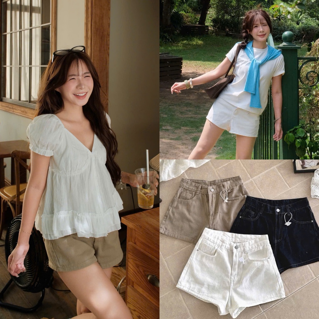 Jade Short (TSW) Quần short jean basic 3 màu the.sweaterweather