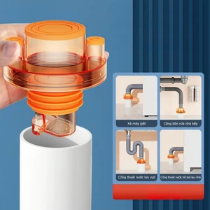 Đầu nối cống thoát nước bồn rửa chén đa năng chống mùi tiện lợi Cổng đa năng