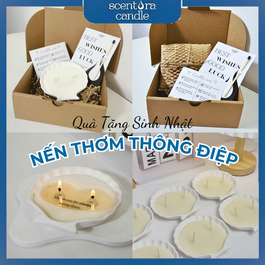 Quà Sinh Nhật Nến Thông Điệp Ẩn Theo Yêu Cầu, Set Quà Tặng Nến Thơm, Tặng Người Yêu, Bạn Bè, Đồng nghiệp