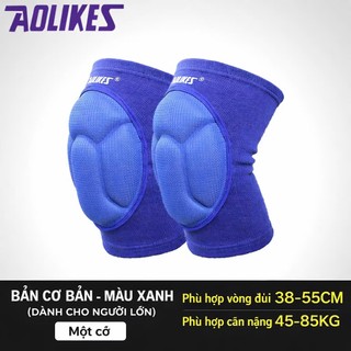 Bó gối Aolikes 0217A (1 đôi) bảo vệ đầu gối, chơi thể thao, bó gối thủ môn, chạy bộ, bóng chuyền, cầu lông