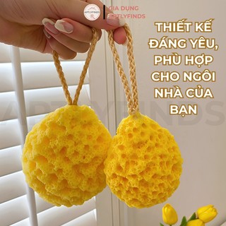 Bông Tắm Tạo Bọt Hình Phô Mai APTLYFINDS Siêu Mềm Mại Đàn Hồi, Dễ Thương