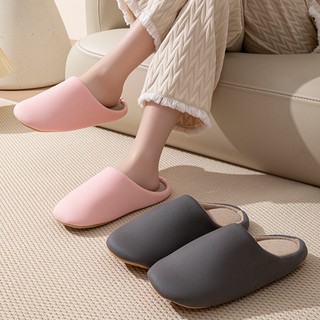 Dép mang trong nhà nam nữ kín mũi, êm chân chống trơn trượt tốt phong cách basic dễ mang